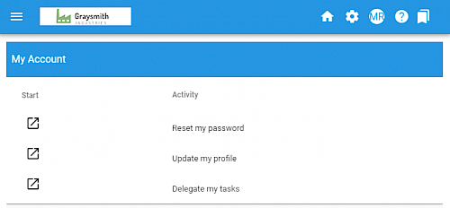manage my account